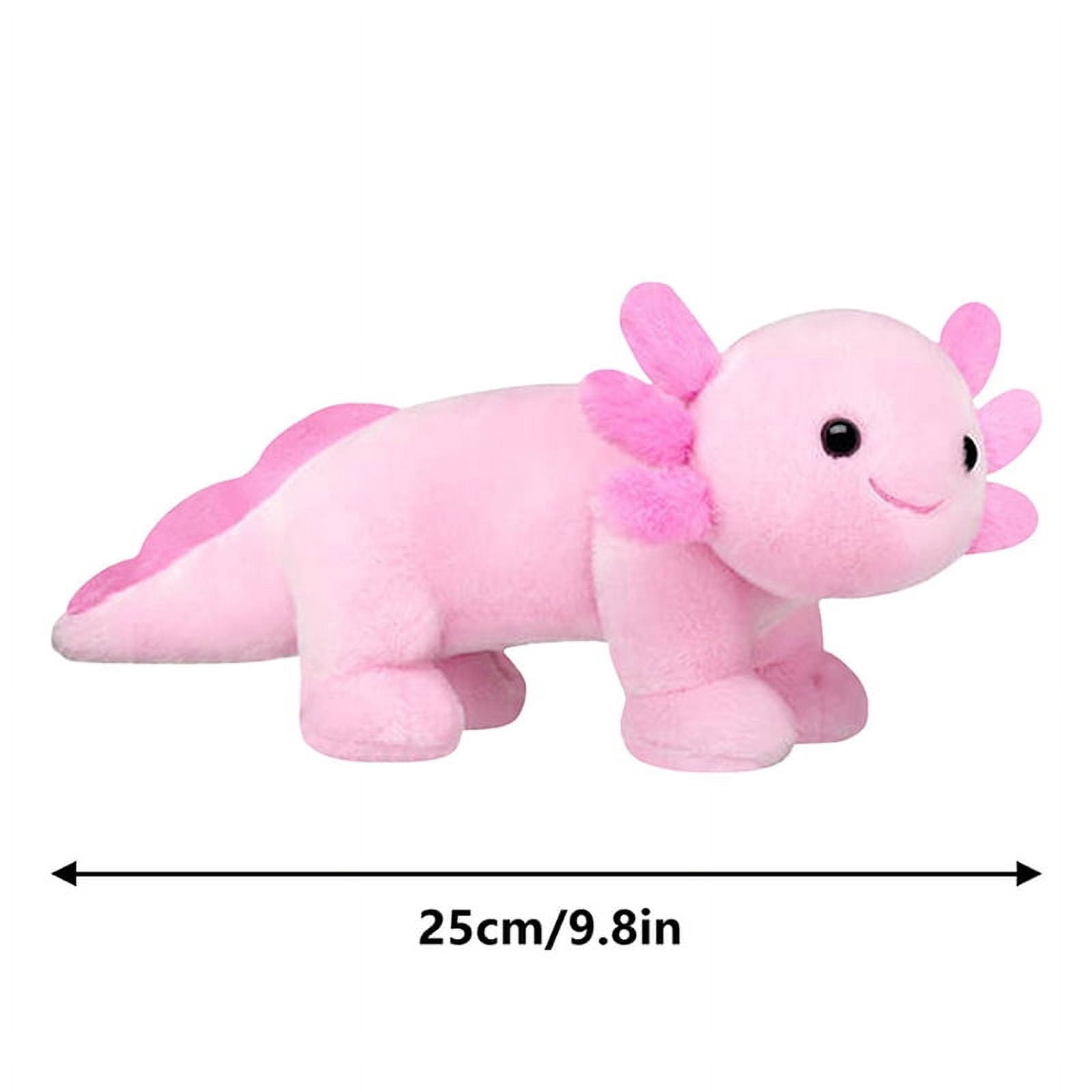 Cute Axolotl Plush Toy, Soft Stuffed Salamander Animal, Kawaii Pink Axolotl Pillow, Cuddle Gift for Kids and Teens