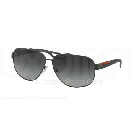 PRADA SPORT Sunglasses PS 58QS TFZ5W1 Grey Rubber 63MM