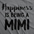 thumbnail image 2 of Womens Happiness Is Being A Mimi T Shirt Cute Family Grandparent Tee for Ladies Womens Graphic Tees, 2 of 7