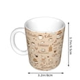 thumbnail image 2 of Yiaed Coffee Time Print Ceramics Coffee,Large Handle Design,Extra Large Tea and Coffee Cup for Office and Home Mugs, 2 of 6