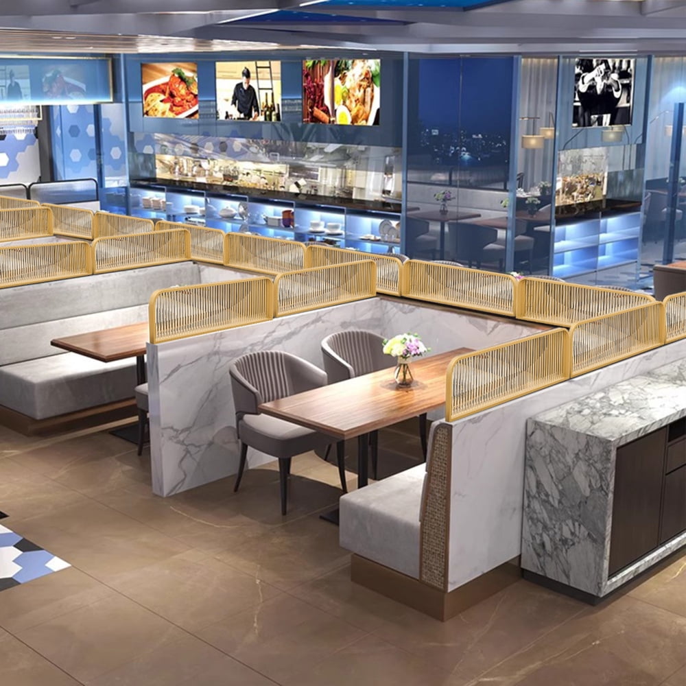 Restaurant Decorative Partitions, 39.4x11.8in Commercial Dining Area Dividers(A)