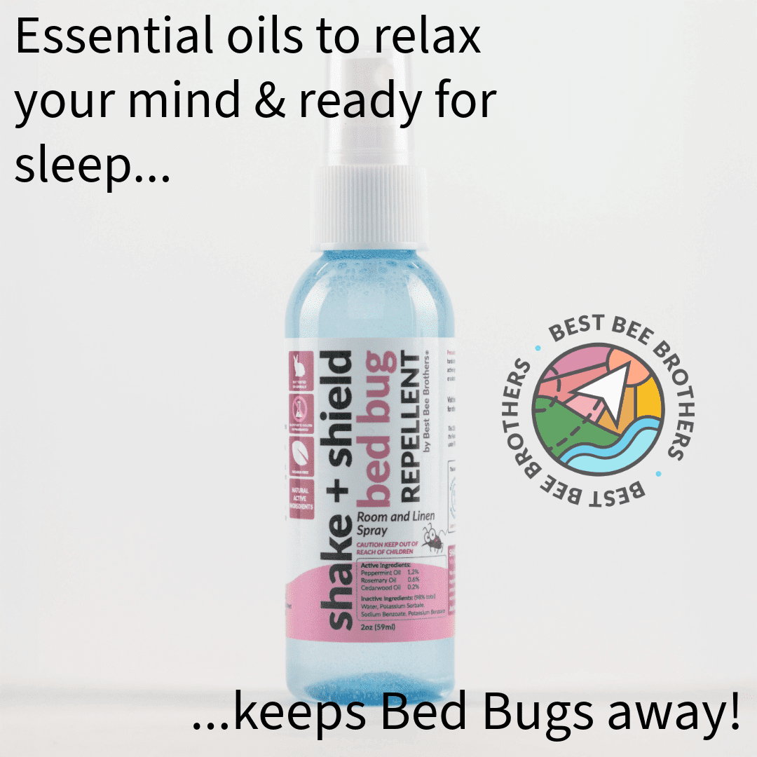 Best Bee Brothers Natural Bed Bug Spray Essential Oil 4 Pack, 2 oz