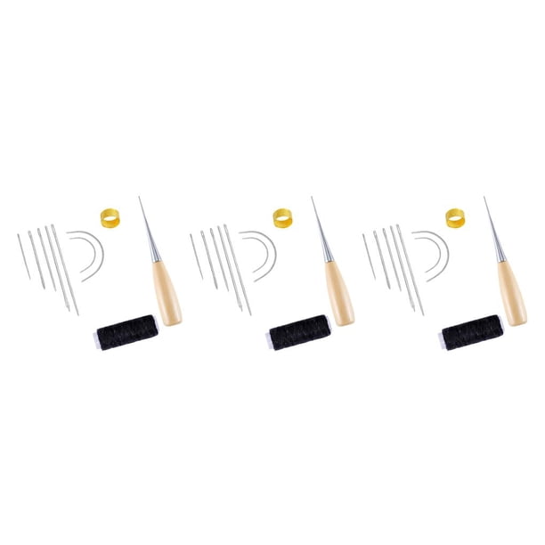 Naiovety 1 Set Practical Stable Sewing Needle Leather High Exquisite Repair Tools Strength Supplies Stitching Awl Awl Sewing Shoe Leather Type1 NO1 Naiovety CBP584418