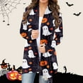 thumbnail image 4 of Women's Halloween Cardigan Sweater Fall Long Sleeve Open Front Casual Loose Fit Comfortable Tops for Women, 4 of 4