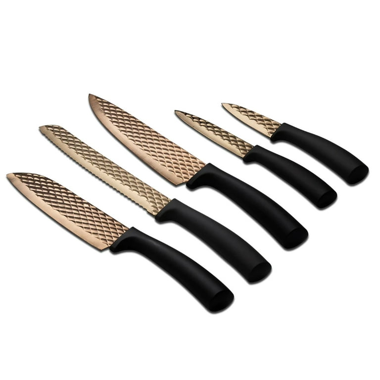 Berlinger Haus 5 Piece Kitchen Knife Set With Ergonomic Soft-touch
