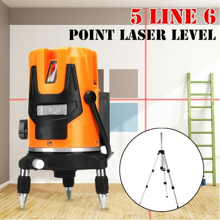 Automatic Water Level Controller (5 Line 6 Point 4V1H Horizontal Vertical Laser Level Professional Automatic Self Leveling Measure 635nm Wave Length With)
