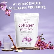 Micro Ingredients Multi Collagen Protein Powder, 2lb | Type I,II,III,V,X with Biotin, Hyaluronic Acid, Vitamin C - Unflavored Collagen Peptides
