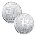 thumbnail image 1 of Moneda  Bitcoin Fisica de Metal Conmemorativa Premium Trader  Plateado Ximxi 890653395-P, 1 of 2