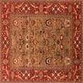 thumbnail image 1 of Ahgly Company Indoor Square Oriental Orange Industrial Area Rugs, 6' Square, 1 of 4