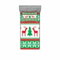 thumbnail image 2 of Ambesonne Christmas Fitted Sheet & Pillow Sham Set, Holiday Season Deer, Full, Red Green White, 2 of 3