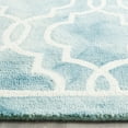 thumbnail image 4 of Safavieh Dip Dye Leighton Geometric Wool Area Rug, Turquoise/Ivory, 8' x 10', 4 of 12