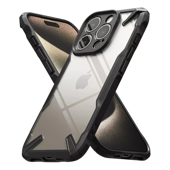 Funda para iPhone 16 Pro Max Ringke Fusion X Uso Rudo TPU Negro