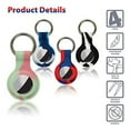 thumbnail image 4 of Protective Key Ring Cases for Airtags (4 Pack) Secure Silicone Airtag Holders, with Heavyweight Metal Alloy Key Chain, Anti Loss Finder, Pet Tracker, Assorted Colors, 4 Holders (Tie-Dye), 4 of 6