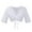 White, variant on Women Traditional Bavarian Dirndl Blouse Lace V-Neck Crop Tops Oktoberfest Shirts White XL