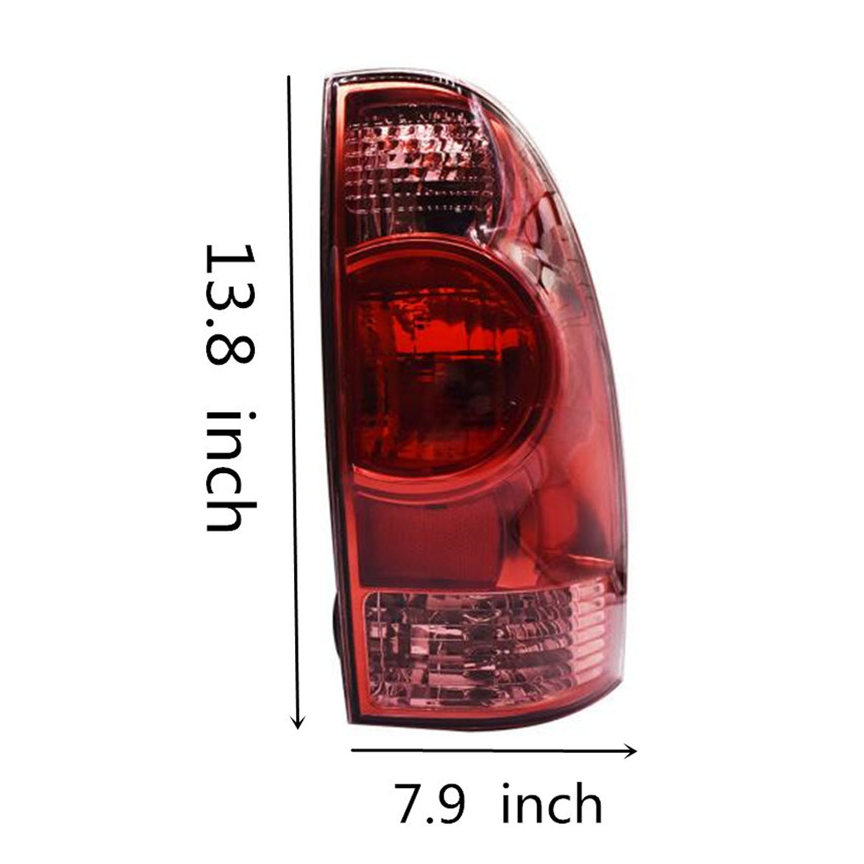 Labwork 2pcs Red Rear Tail Light Lamp Housing Assembly Fit for Toyota Tacoma 2005 2006 2007 2008 2009 2010 2012 2013 2014 2015, Rear Left & Right