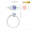 thumbnail image 5 of ANGARA Natural Solitaire Tanzanite Infinity Knot Ring in 925 Sterling Silver for Women (Size-6mm) | December Birthstone, Birthday, Anniversary, Jewelry Gift for Women | Natural Tanzanite Ring, 5 of 9
