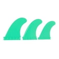 thumbnail image 4 of PVC Surfboard Fins, 3pcs Waterproof Thruster Fins Flexible Sturdy Reliable  For Long Board Green, 4 of 8