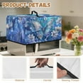 thumbnail image 7 of Whosucclay Butterfly Floral Print Microwave Oven Cover Dust Oil Proof Machine Protector Waterproof Decorative Kitchen Appliance Cover 18.25" x 14.5" x 11"inches-S, 7 of 7