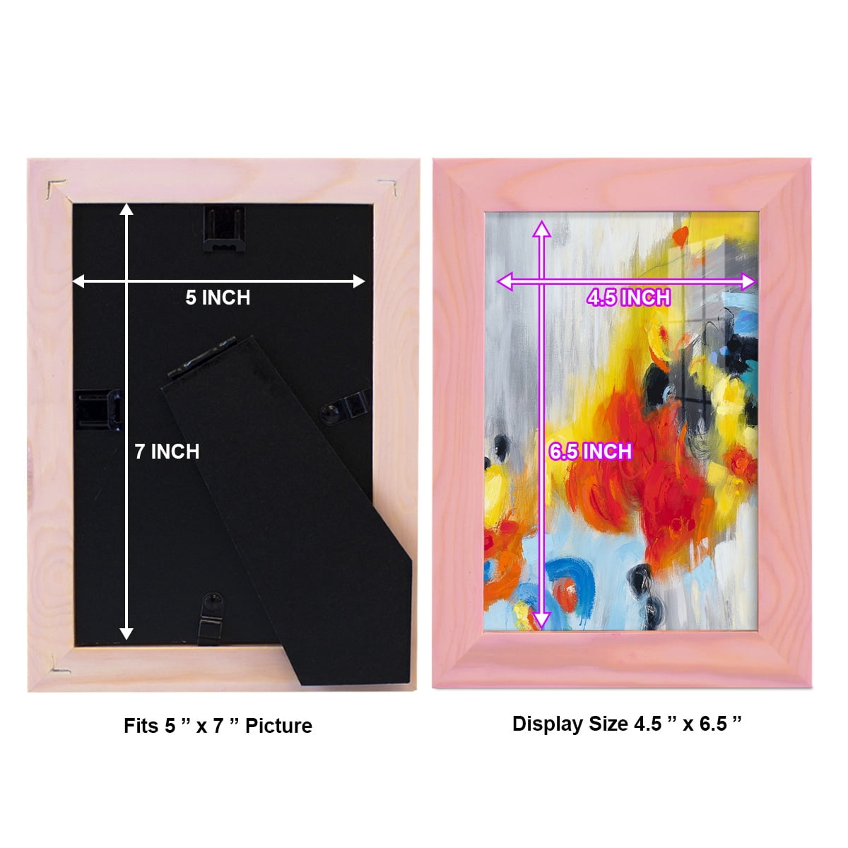 In the Loop I -Framed Print w/glass-Sunset Pink