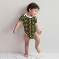 thumbnail image 3 of Kdxio Mask Tropical Flower Pattern Unisex Baby Cotton Short Sleeve Bodysuits-3 Months, 3 of 5