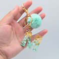 thumbnail image 4 of Soumake Letter Pendant Plush Ball Key Chain Resin Sequin Buckle Keyring Holder Charm Decoration, 4 of 8