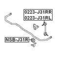 thumbnail image 3 of 4 Rear stabilizer Sway Bar Link&Way rod bushings suitable for 2003-2008 for Nissan TEANA J31-, 3 of 4