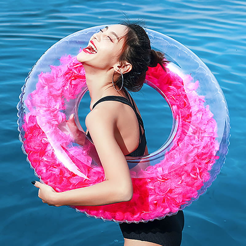 Details about   Women Inflatable Swimming Ring Summer Beach Swim Circle Float Water Pool Party 
