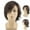 Brown, variant on XIAQUJ Rocker Men Fashion Short Hair Wig for Carnivals Party Festival Brown
