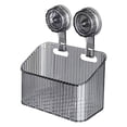 thumbnail image 4 of Suction Cup Shower Caddy,6.4X3.3X4.1inch Drill Free Hanging Bathroom Wall Storage Basket, Drain Design Toiletry Organizer Bin, Practical Bath Accessory Holder for Shower Kitchen, 4 of 7