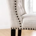 thumbnail image 4 of Furniture of America Sinuata Fabric Tufted 2-Seater Loveseat Bench in Beige, 4 of 6
