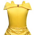 thumbnail image 4 of Vestido de princesa Bella, vestidos de niñas para La Bella y La Bestia, ropa de fiesta para niños, corona de palo mágico, disfraz de Cosplay para niños oso de fresa Hogar, 4 of 5