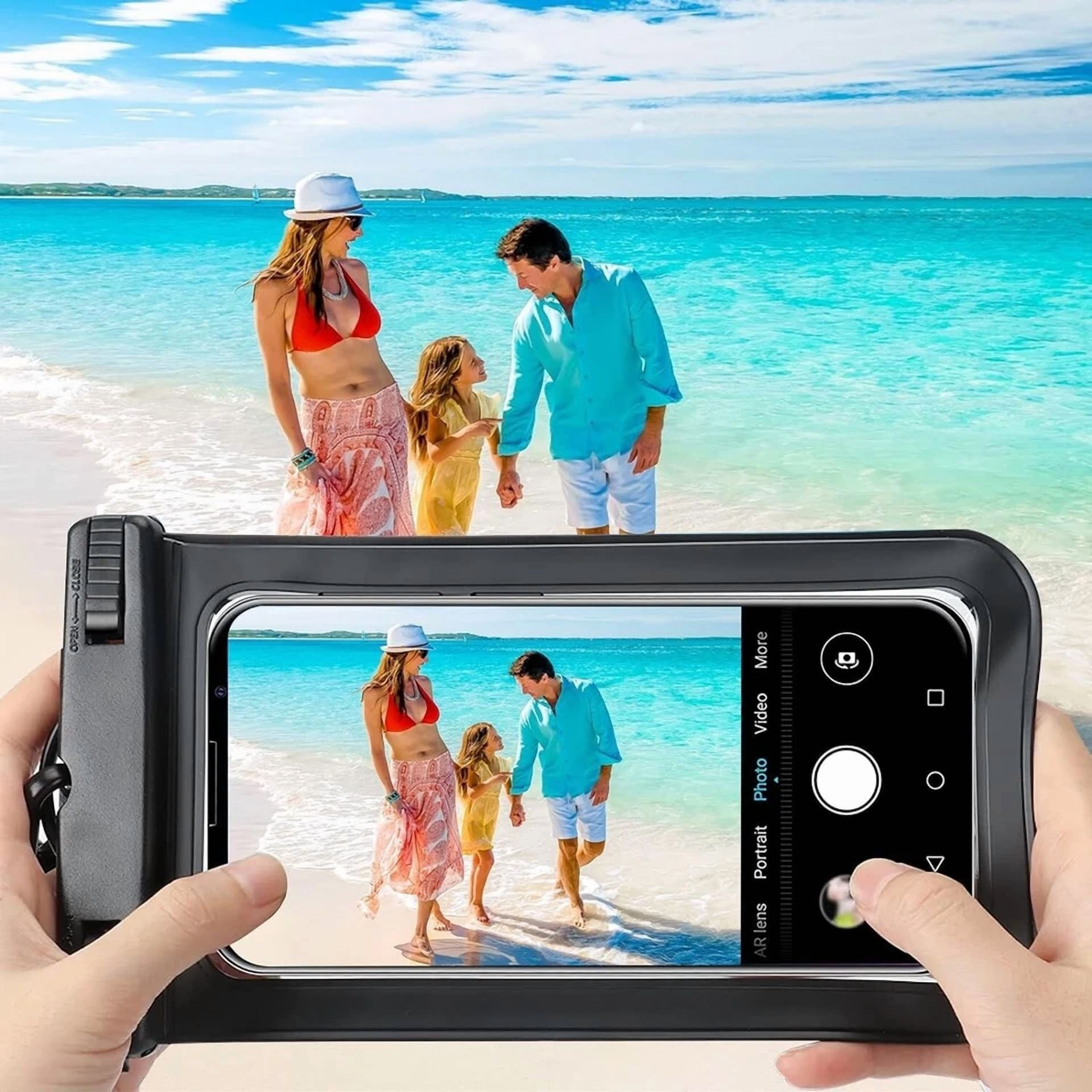 4 Pack Floating Waterproof Phone Pouch Universal Underwater Dry Bag Phone Case