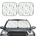 thumbnail image 2 of Haiem Lavender Flowers Car Windshield Sun Shade (2 Pieces) Foldable Windshield Sun Shade Car Accessories for Truck SUV Pickup-Small, 2 of 7