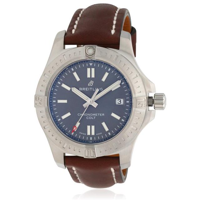 Breitling A17313101F1X2 Colt Automatic Chronometer Leather Mens Watch, Tempest Gray