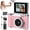 Pink, variant on Auto Focus 48MP 4K Face Detection 2.4-Inch Flip Over Display Screen, Button Control, Equipped With 32GB Memory Card, Suitable For Teenagers And Beginners