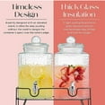 thumbnail image 5 of Style Setter, Hamburg Clear Square Dual Glass Beverage Dispensers with Spigot and Base, 1.5 gal Each, 5 of 6