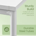 thumbnail image 4 of LEDREM Small End Table with 3-Tier Storage, Industrial Tall Nightstand for Living Room, Bedroom, Office, White, 4 of 7