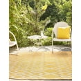 thumbnail image 4 of Jill Zarin Outdoor Collection Area Rug - Turks and Caicos (7' 10" x 10' Oval Yellow Ivory/Ivory), 4 of 7