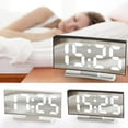 thumbnail image 3 of sruoe Alarm Clock, Digital Clocks, Clock Alarm Bedside, Clock Alarm Radio, Clock Alarm Digitalalarm, Mirror Digital Clock, Heavy Sleepers Alarm Clock, Plastic, 3 of 6