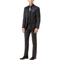thumbnail image 1 of Tallia Mens Sharkskin Two Button Formal Suit, Grey, 44 Long / 37W x UnfinishedL, 1 of 1