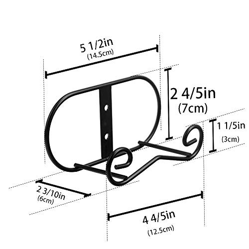 Lionwei Lionweli (2 piezas) Pantalla de montaje en la pared de metal negro Castre de estantería horizontal colgadora de placa vertical soporte de placa vertical marco de cuadro para la pared medio LIONWEI LIONWELI Ver descripción