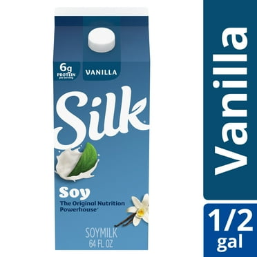 Silk Dairy Free, Gluten Free, Vanilla Soy Milk, 64 fl oz Half Gallon