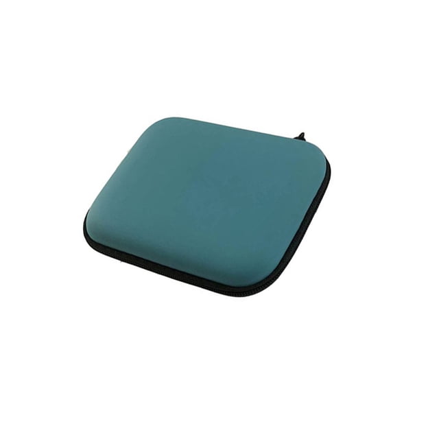 Injueey Bolsa de almacenamiento de Cable de datos, organizador de estilo Simple, de Banco de energía para interiores y exteriores, bolsa Carpetas de archivos Azul claro