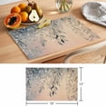thumbnail image 6 of Watercolor Leaves Placemats Set of 8 Farmhouse Spring Pastoral Vines Place Mats Indoor Wipeable Table Mats Washable Cloth Dining Table Placemats for Kitchen Holiday Party Home Decor 13x19 Inch, 6 of 9