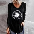 thumbnail image 1 of Qiopertar Blouse à Manches Longues Col en V Imprimée Mode Décontractée pour Femmes Livraison Gratuite à Moins de 5$ jusqu'à 90 % de Réduction, 1 of 7
