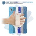 thumbnail image 3 of Dteck Case for Samsung Galaxy Tab S7 FE SM-T730 T736B (2021) 12.4-inch,Shockproof Rubber 3-Layer Protection Armor Hand Pull 360 Rotatable Kickstand Cover,Blue, 3 of 8