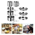 thumbnail image 4 of UPGRATOR Picnic Cookware Cookware Kit Stainless Steel Boiling Outdoor Cooking 1 Set 10*5.7*2.6in, 4 of 8