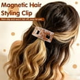thumbnail image 3 of 1pc Magnetic Hair Clips for Women, Strong Hold No-Slip Styling Clips, Seamless 2-in-1 Design for Thick/Thin Hair, Non-Dent Quick Snap Hairdressing Tools for Salon or Daily Use, 3 of 8