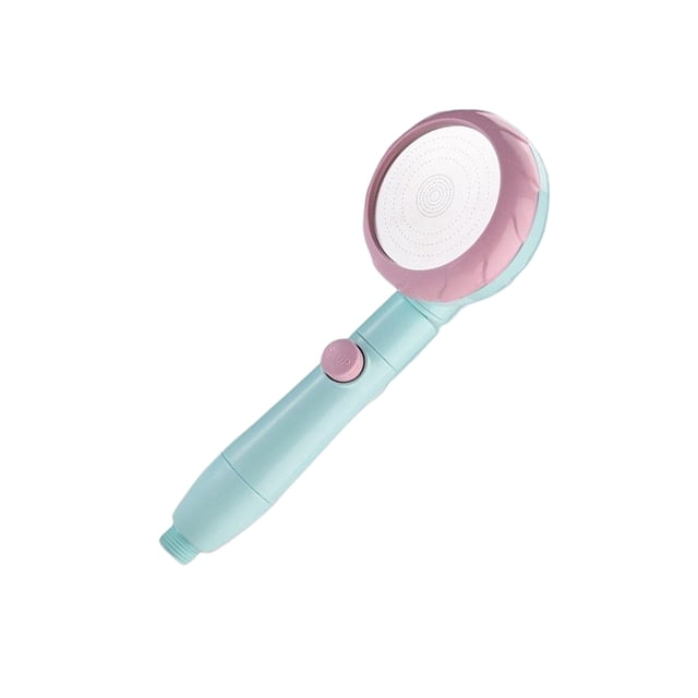 Inteprter Cabezal de ducha presurizado 3 modelos ajustable de plástico dormitorio rociador de baño de mano cuerpo baño piezas de rociador accesorios Juegos de accesorios de baño verde rosa Inteprter HA065136-03B