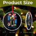 thumbnail image 2 of Rick And Morty Christmas Round Ornament Glass Circular Pendant Smooth Hanging Decoration for Home, Office & Christmas Tree, 2 of 8